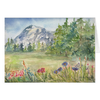 Snöig Monuntain tomt kort