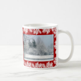 Snöig morgon julmugg kaffemugg