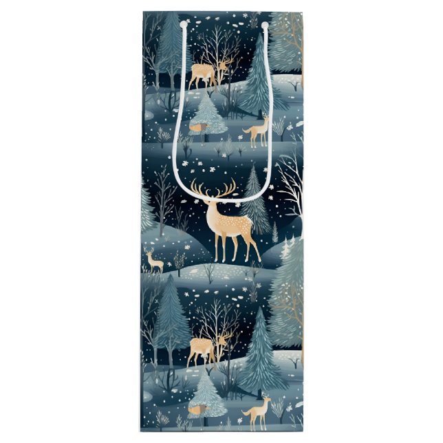 Snöig natt hjortfält (Framsidan)