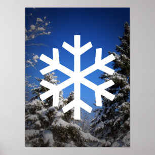Snöig platsaffisch poster