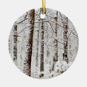 Snöig Pocono underland Julgransprydnad Keramik