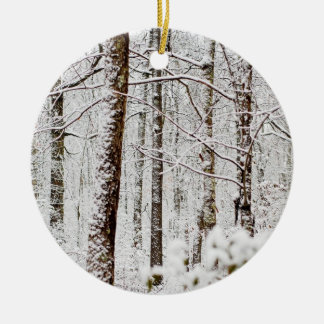 Snöig Pocono underland Julgransprydnad Keramik