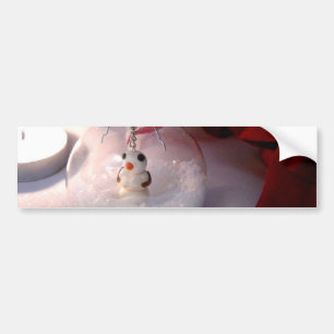 Snöig prydnad bildekal