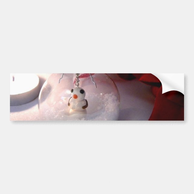 Snöig prydnad bildekal (Framsidan)
