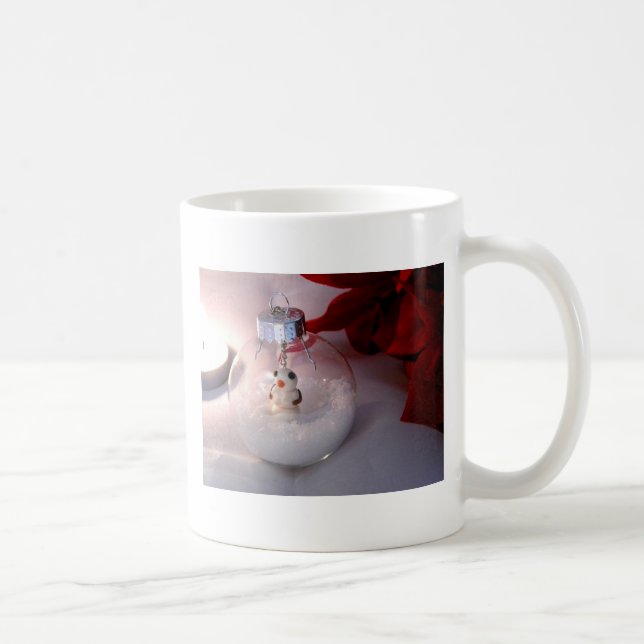 Snöig prydnad kaffemugg (Höger)