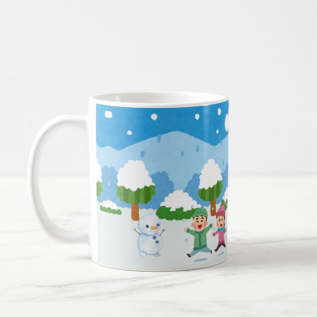 Snöig saga kaffemugg (Vänster)
