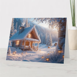 Snöig serenitet: Varmaste önskningar för ett ljust Kort