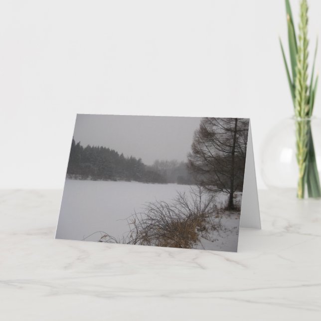 Snöig sjö mig kort (Framsida)