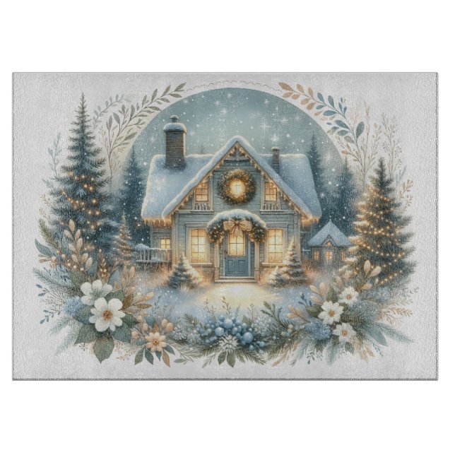 Snöig stuggljus scen (Framsidan)