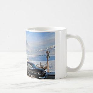 Snöig tågmugg kaffemugg