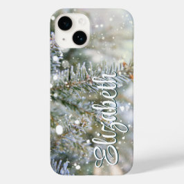 Snöig tall vinter