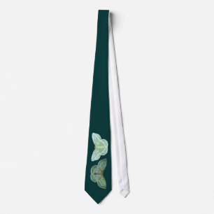 Snöig ~-tie för smaragd 2 slips