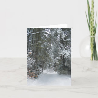 Snöig träd Notecard Kort