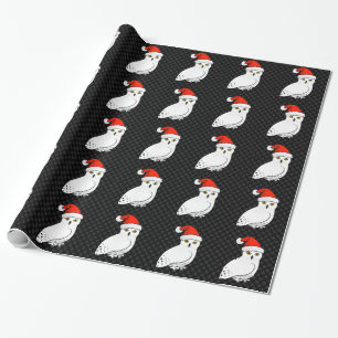 Snöig uggla Santa Presentpapper
