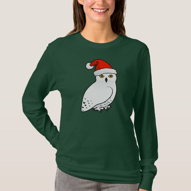 Snöig uggla Santa Tee (Framsida)