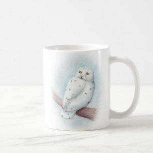 Snöig ugglamugg kaffemugg