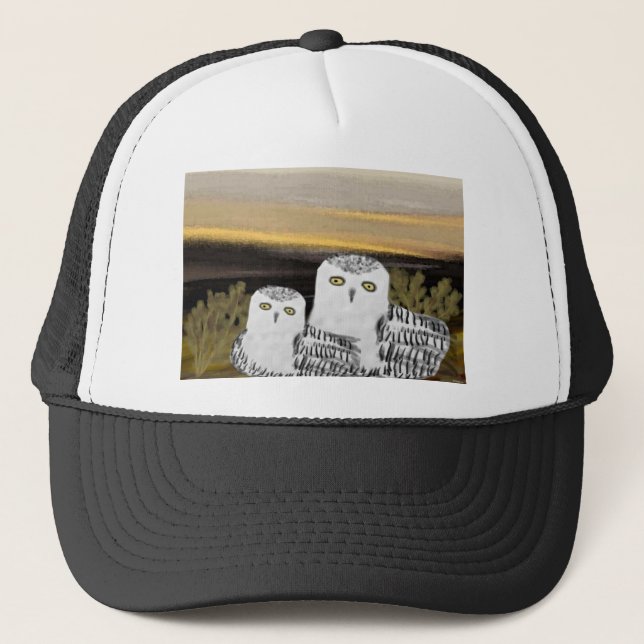 Snöig ugglasoluppgång keps (Framsida)