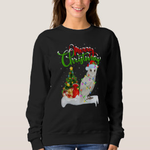 Snöig Uggle Fågel Jul Dekorationer Snöig Uggle Jul T Shirt