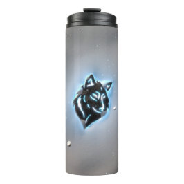 Snöig vargsymbolsblått