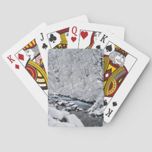 Snöig vit bäckscenisk, Oregon Spel Kort