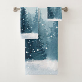 Snöiga julgranar 