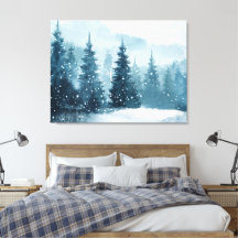 Snöiga julgranar 
