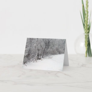 Snöiga Skogar Tom Notkort Helgkort