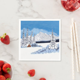 Snöiga Vinter Servetter