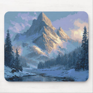 Snöigt berg musmatta