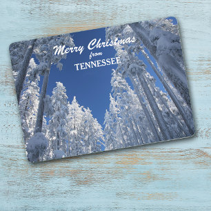 Snöj Träd från Tennessee-fotomall Julkort