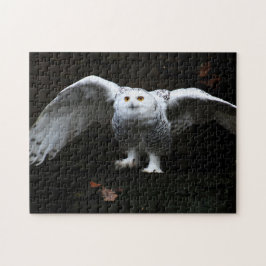 Snöj Uggla med öppet Vingar 11 x 14 252 pc jpcna Pussel