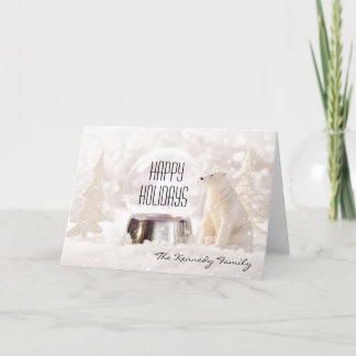 Snöjordklot i vinterplats helgkort