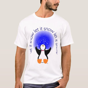 Snöjordklotpingvinet - låt det snöa! t shirt