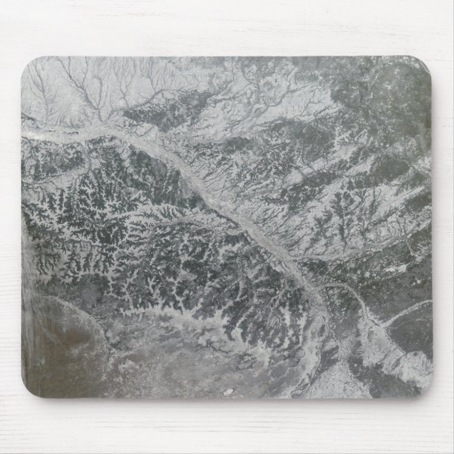 Snök och dunkel i centrala Ryssland som visar Ob R Musmatta (Framsidan)