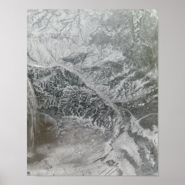 Snök och dunkel i centrala Ryssland som visar Ob R Poster (Framsidan)