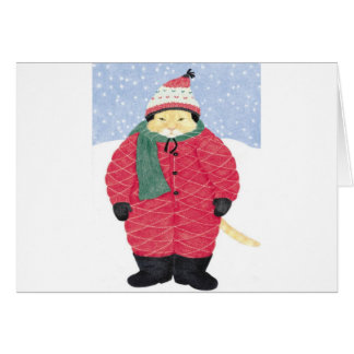 SNÖKATT HÄLSNINGSKORT