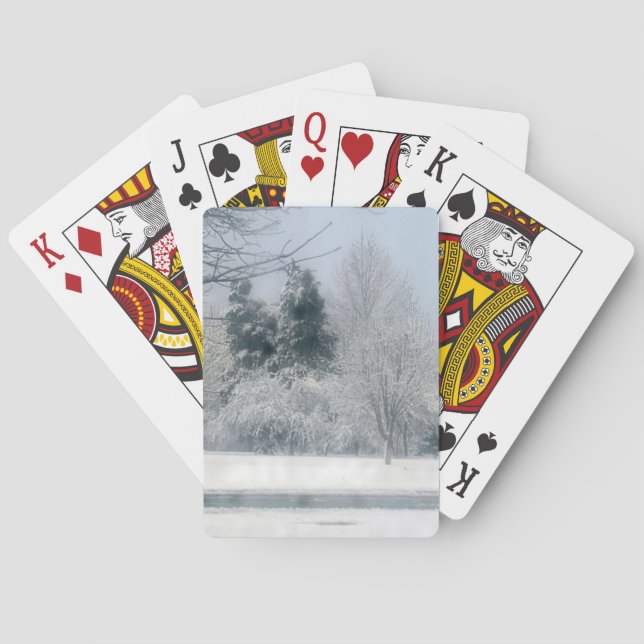 Snökort för spel kortlek (Baksidan)