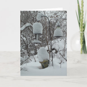 Snökort för Wisconsin Humor Lycklig Vår Kort