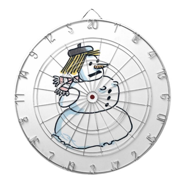 Snökvinnlig dartboard darttavla (Framsidan)