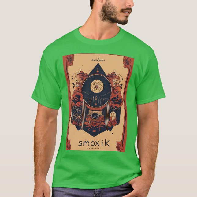 SNOKXINK Avant Garde Art Tatto Studio Basic-Mörk T Shirt (Framsida)