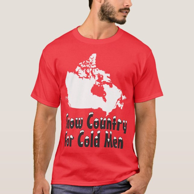 Snöland för kall manar tee shirt (Framsida)
