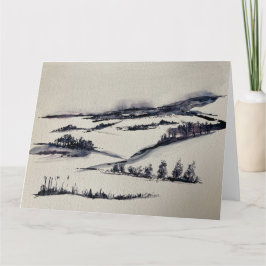 Snölandskap kort