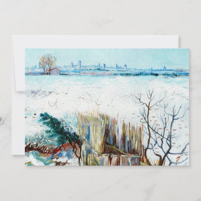 Snölandskap med Arles av Vincent van Gogh (Framsida)