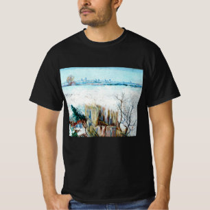 Snolandskap med Arles av Vincent van Gogh Tee