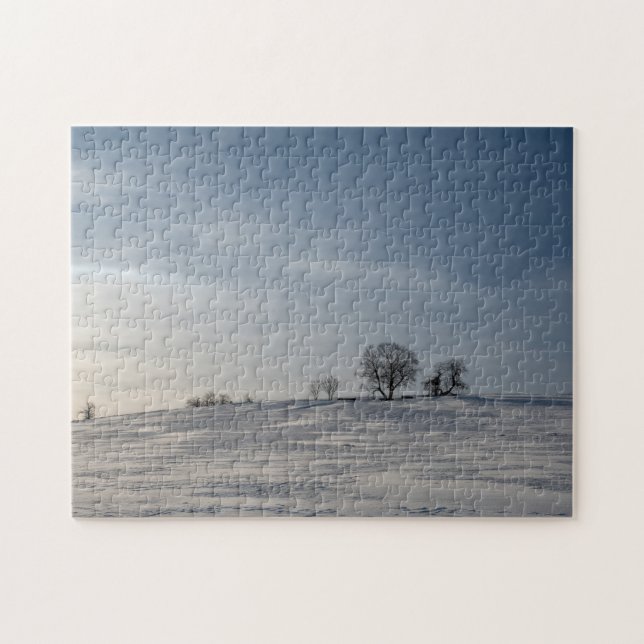 Snölandskap  pussel (Horisontell)