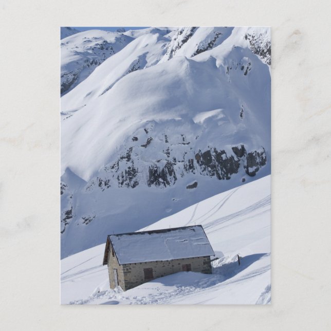 snölandskap vykort (Framsida)