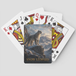 Snöleopard Alpina högländer DJUR Casinokort