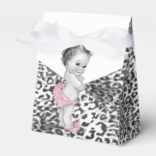 Snöleopard Baby Shower Förmånslådor Presentaskar