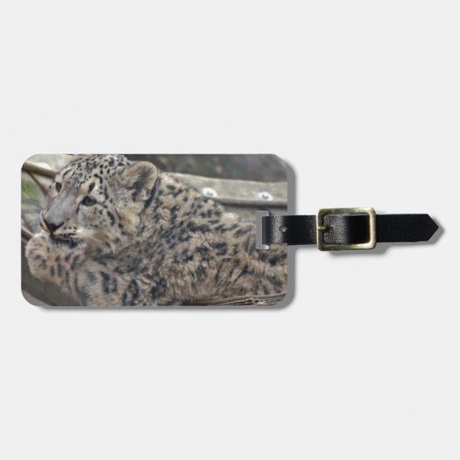 Snöleopard Bagagebricka (Horisontell Framsida)