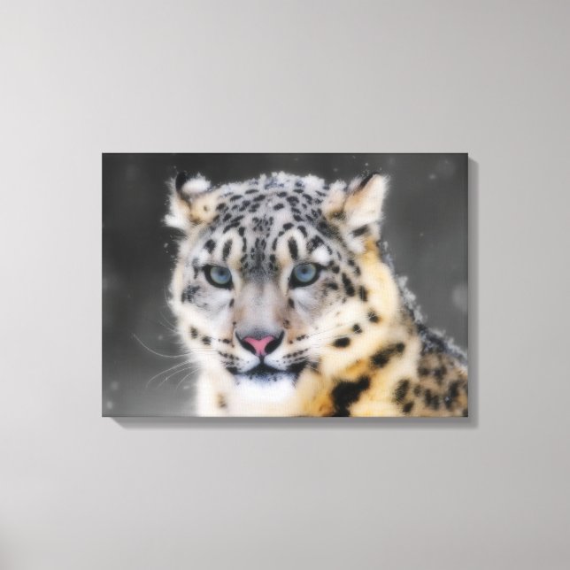 SnöLeopard Canvastryck (Framsida)